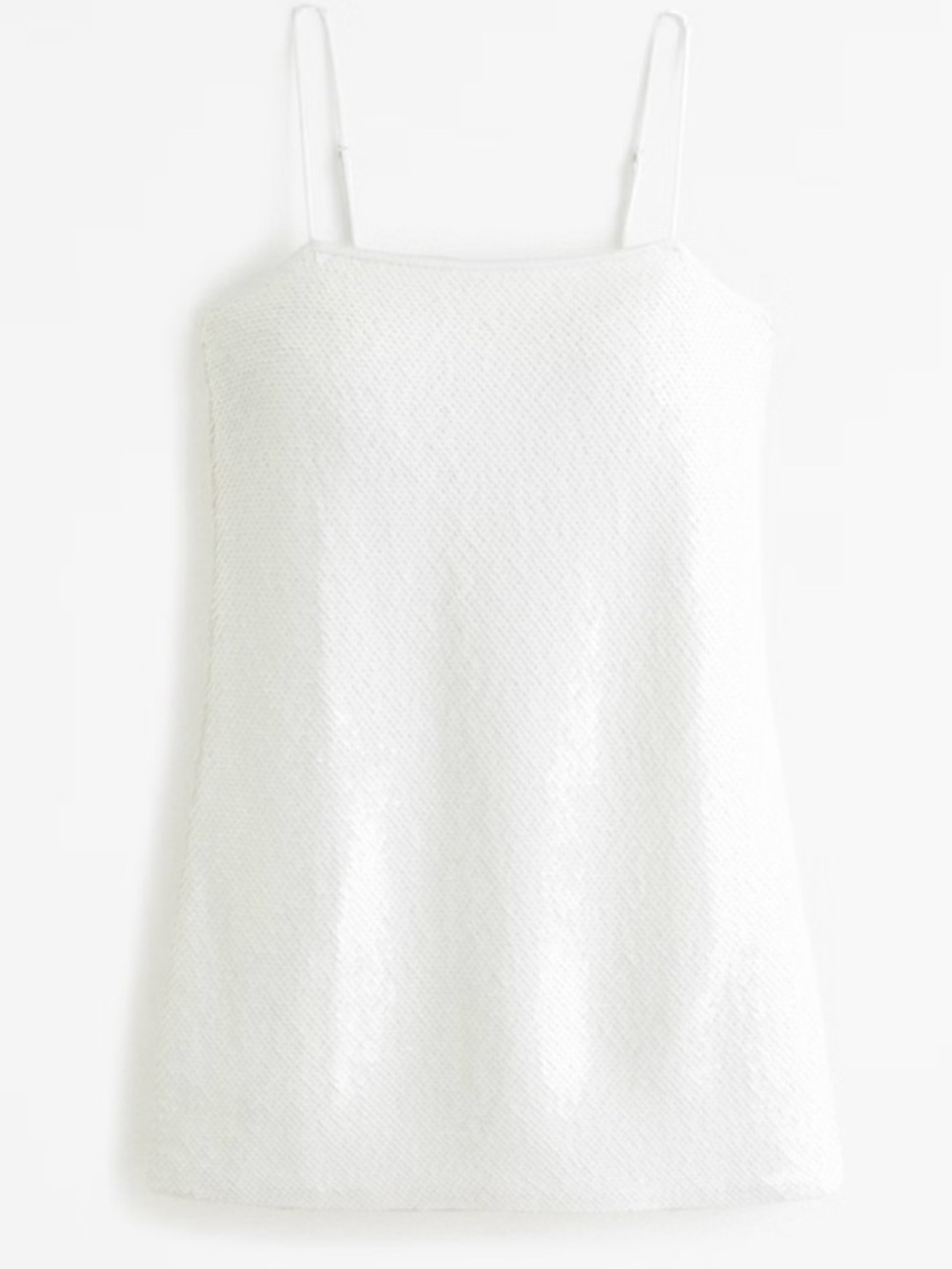 Abercrombie & Fitch | European Summer White Sequin Mini Dress ~ NWT Small - Picture 3 of 10